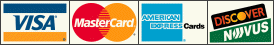 we accept all credit cards